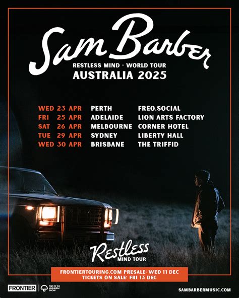 sam barber tour