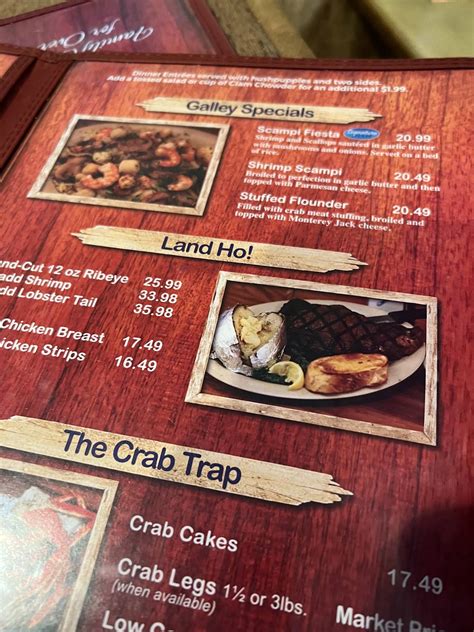 sam st johns seafood restaurant menu