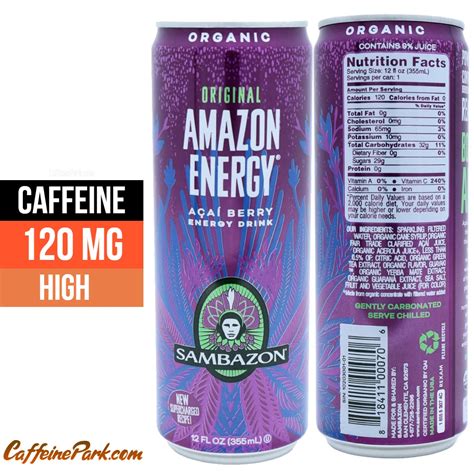 Sambazon Energy Drink Caffeine Content