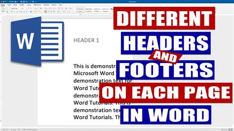 Same Header And Footer On All Pages In Word