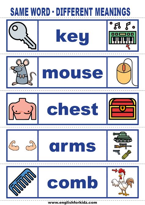 same word different spelling examples