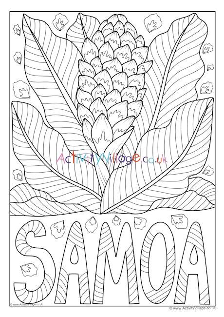 samoan free coloring pages