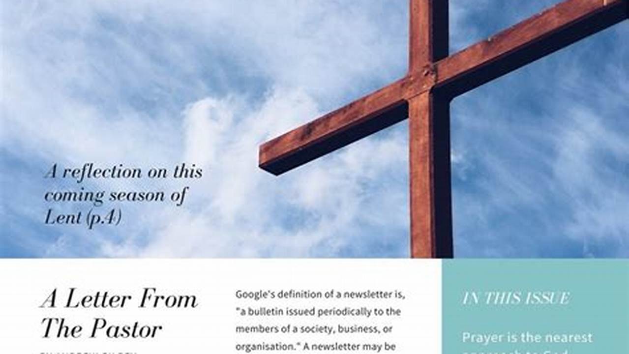 Design an Impressive Church Newsletter that Connects