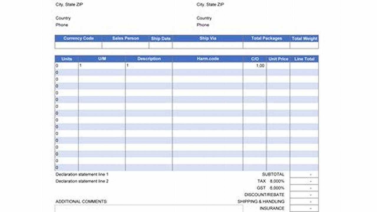 Sample Commercial Invoice: A Step-by-Step Guide to Create and Use It