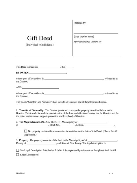 Fill, Edit and Print Deed of Gift Form Online SellMyForms