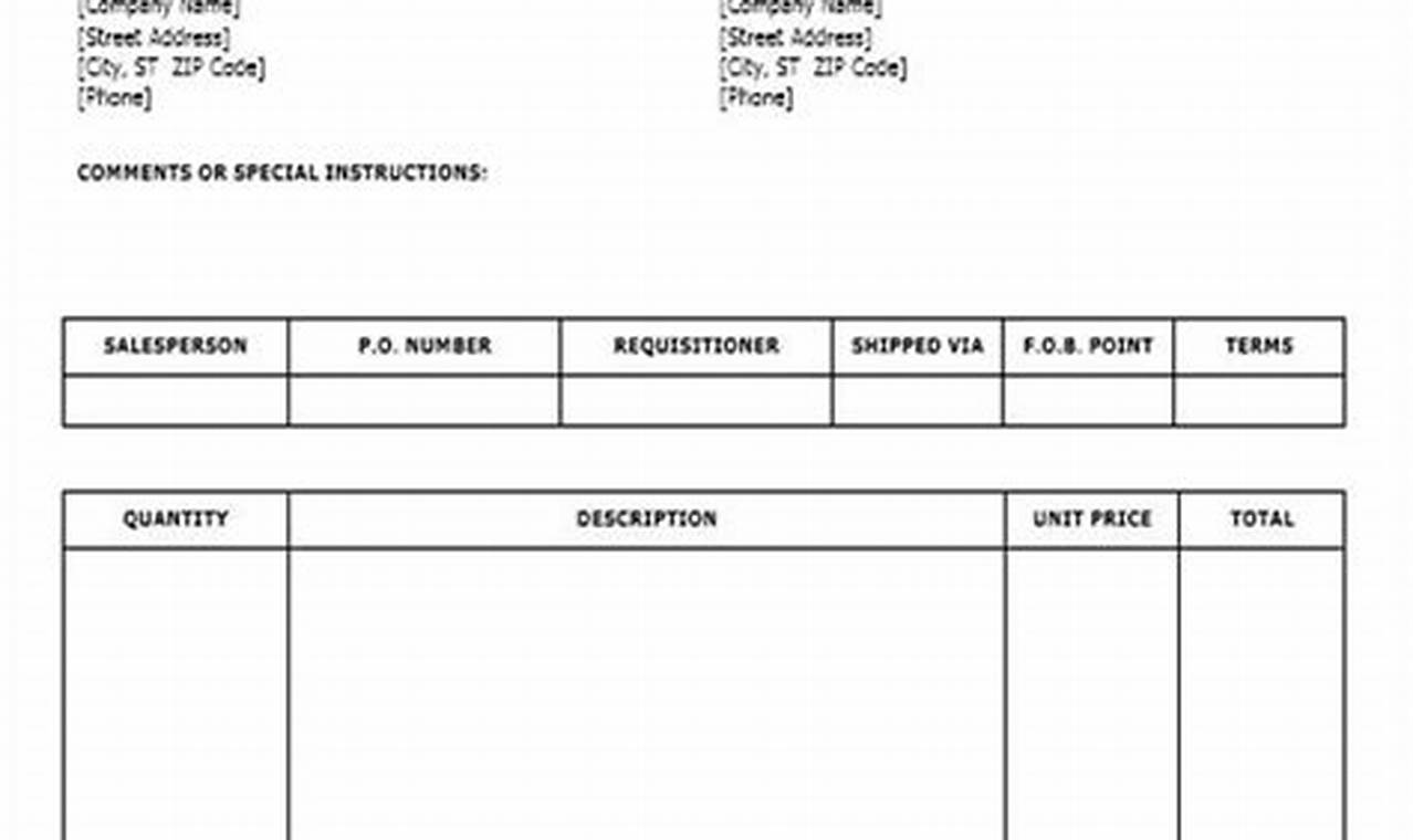 Sample Generic Invoice: An In-depth Guide for Businesses