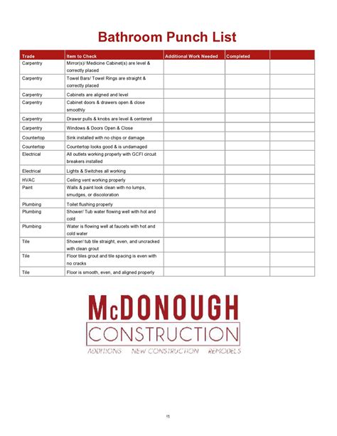 7+ Punch List Templates Download FREE [Word, Excel, PDF] Templates Art