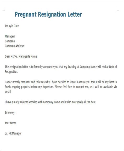 FREE 9+ Health Resignation Letter Samples and Templates in