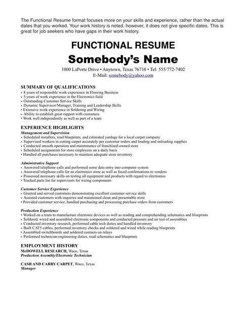 Work Experience 1 Year Experience Resume Format