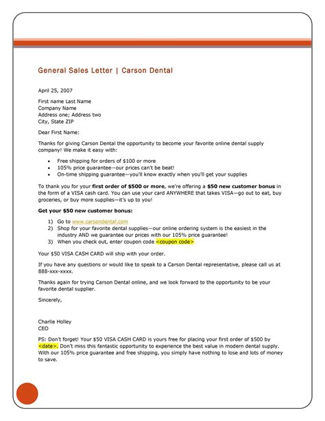 41+ Sample Sales Letters Templates Word PDF