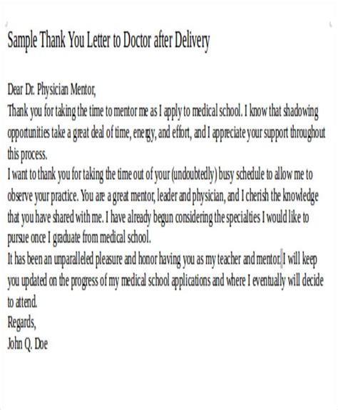 Thank You Letter To Doctor After Surgery How To, Templates & Examples