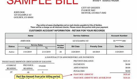 Utility Bill, Proof of Address, Template, Monthly, Statement