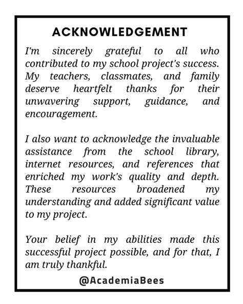 sample acknowledgement speech for a program in school