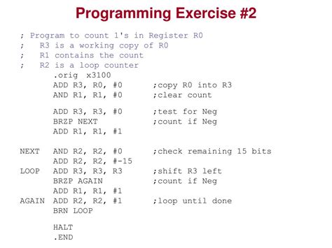 sample assembly language program