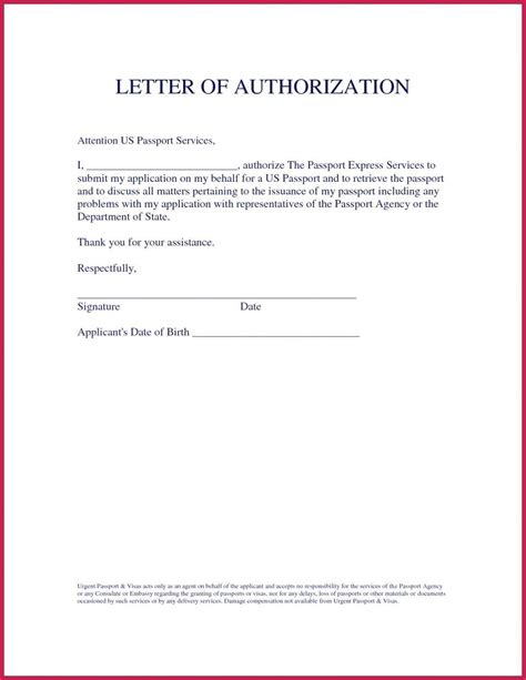 sample authorization letter to file documents