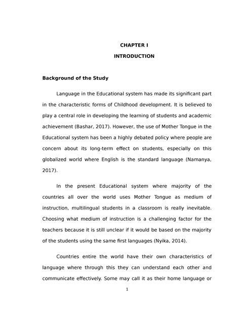 sample background of the study in qualitative research