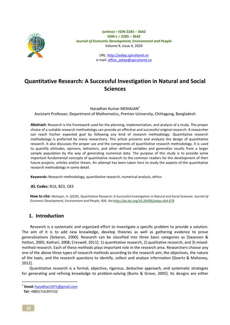 sample background of the study in quantitative research