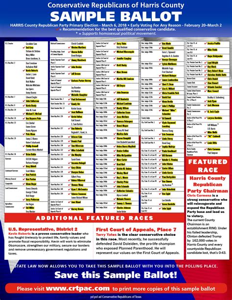 sample ballot harris county tx