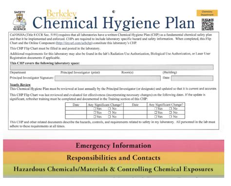 Sample Chemical Hygiene Plan