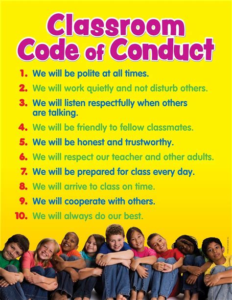 sample code of conduct for teachers in primary schools