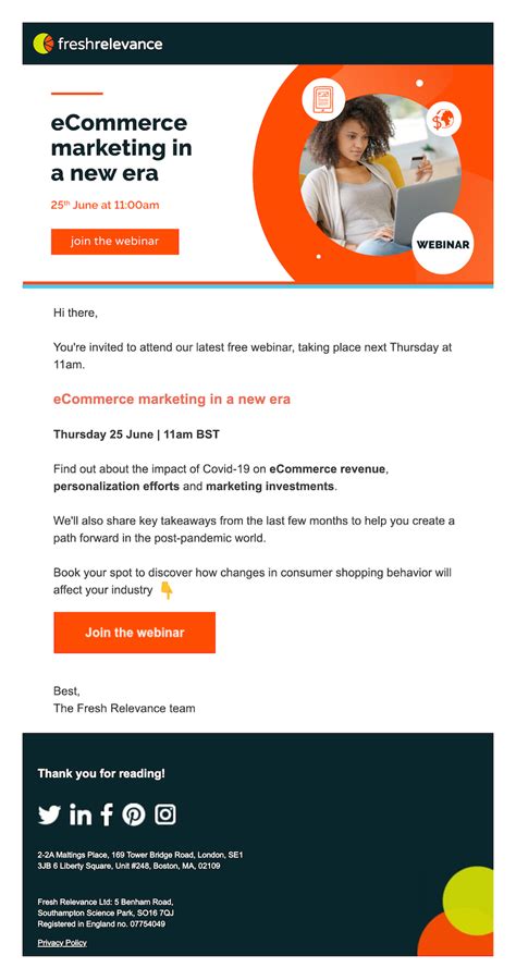 sample email template for marketing campaign