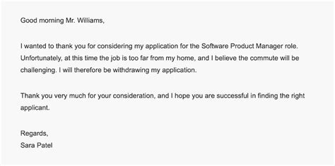 sample email to reject interview invitation