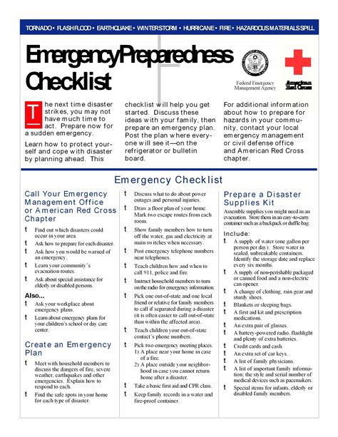 sample emergency preparedness plan for asc