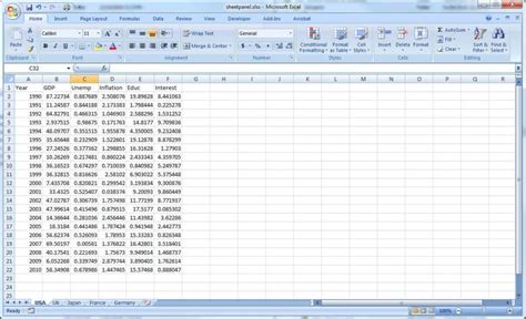 Sample Excel Practice Data