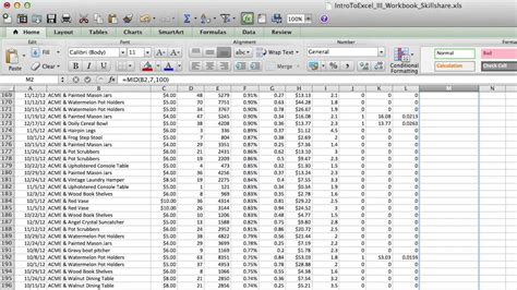 Sample Excel Raw Data