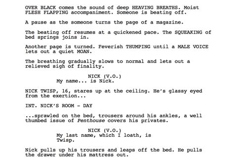 Sample Famous Movie Scripts