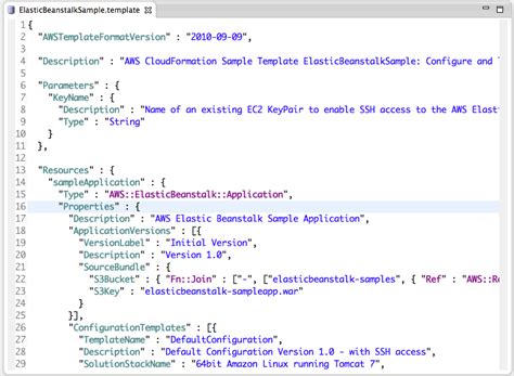 Sample Json Cloudformation Template