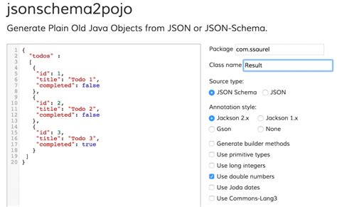 sample json file with array of objects