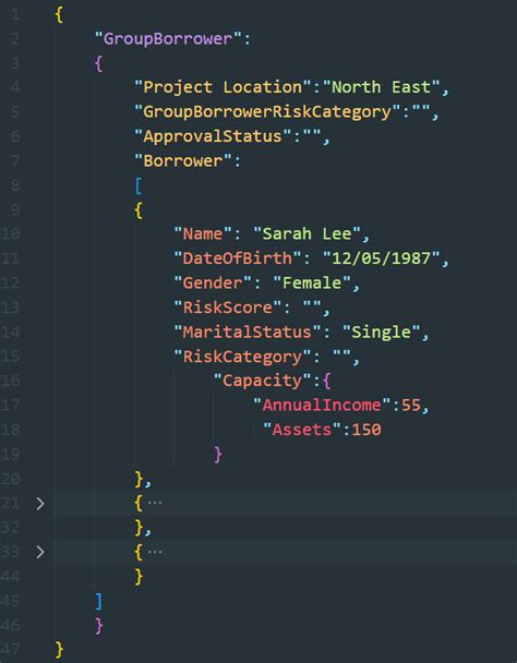 Sample Json Input File