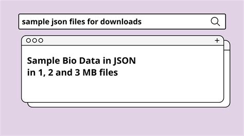 Sample Json Template