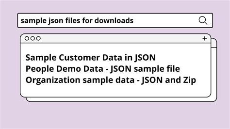 Sample Large Json File