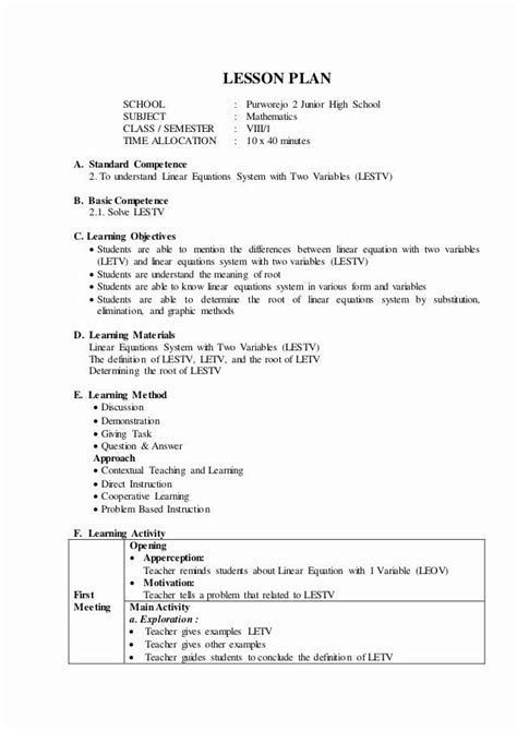 Sample Lesson Plan For Demo Teaching In Tle