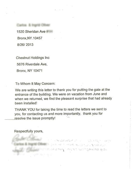 sample letter to tenants about parking