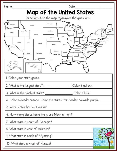 sample map questions for 3rd grade
