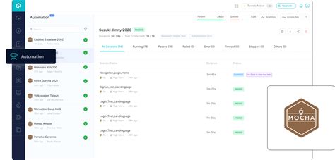 Sample Mocha Test Code