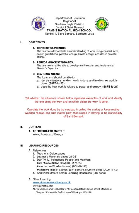 sample of contextualized lesson plan in tle