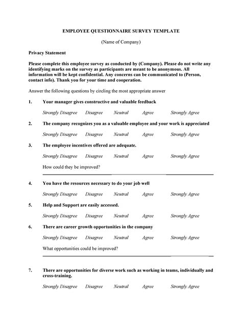 sample of research questionnaire