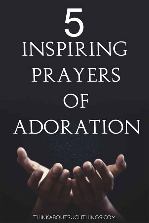 sample prayer of adoration