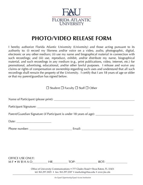 7+ Print Release Forms PDF Sample Templates