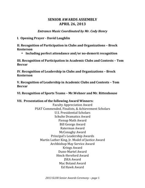 sample program for awarding ceremony script