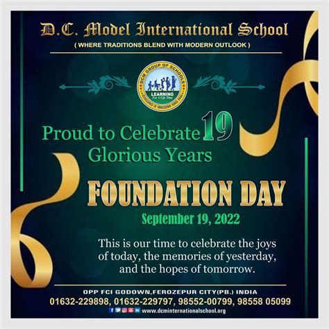 sample program for foundation day in school
