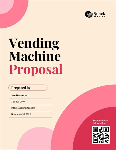 Sample Proposal Letter For Coffee Vending Machine
