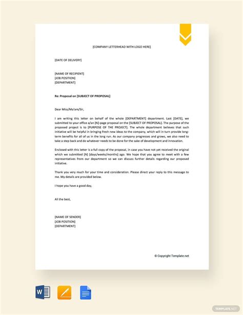 sample request letter for approval of project in word format