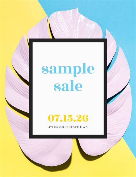 Sample Sale Banner