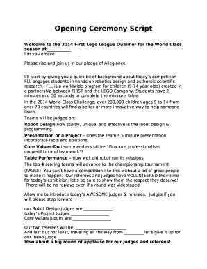 sample script for opening program