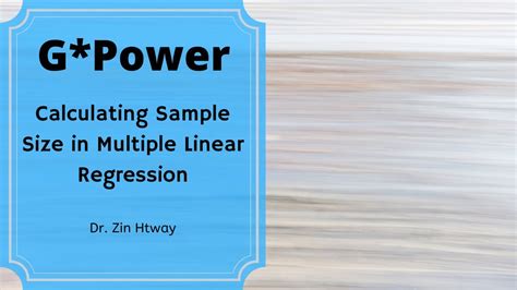 sample size calculation for linear regression